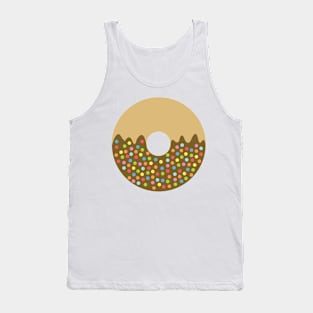 Donut Art Chocolate with Sprinkles Tank Top